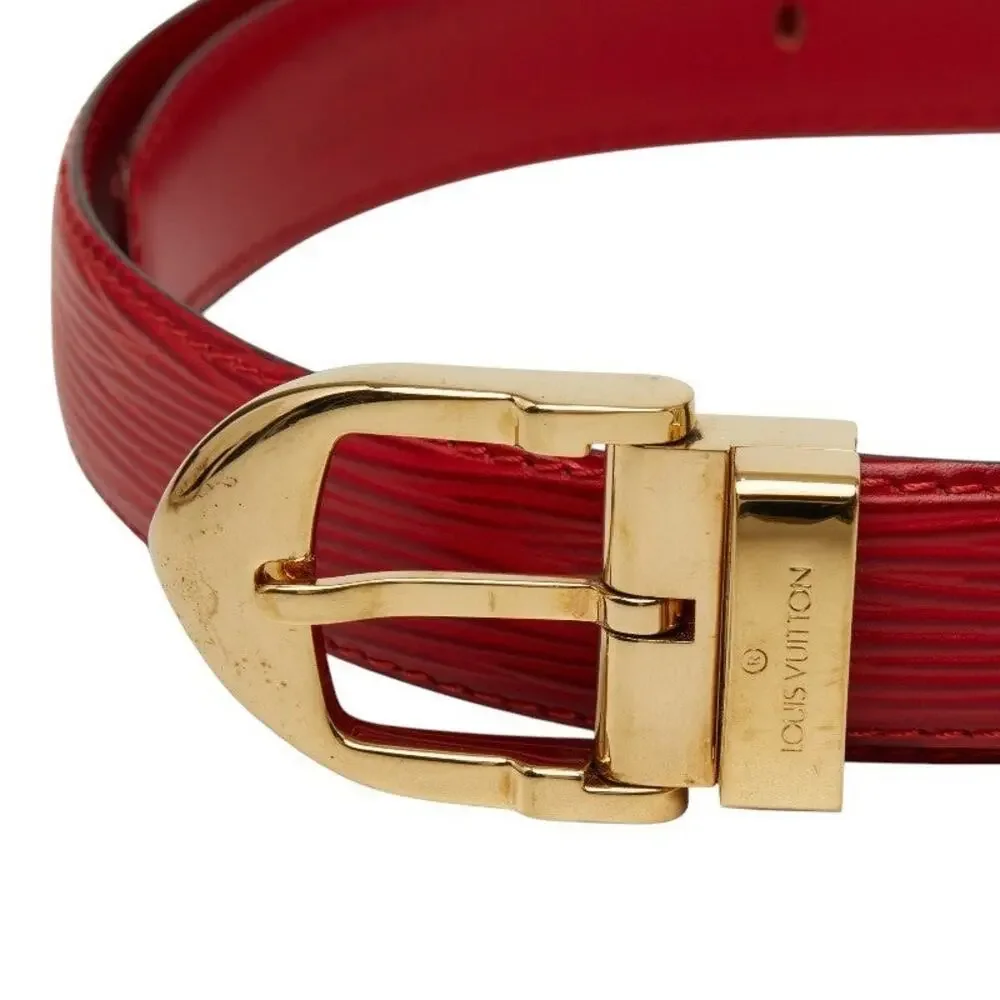 Louis Vuitton Epi Ceinture Classique Plain Belt Castilian Red